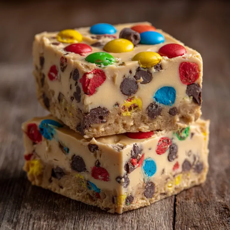 M&M Cookie Dough Fudge Recipe