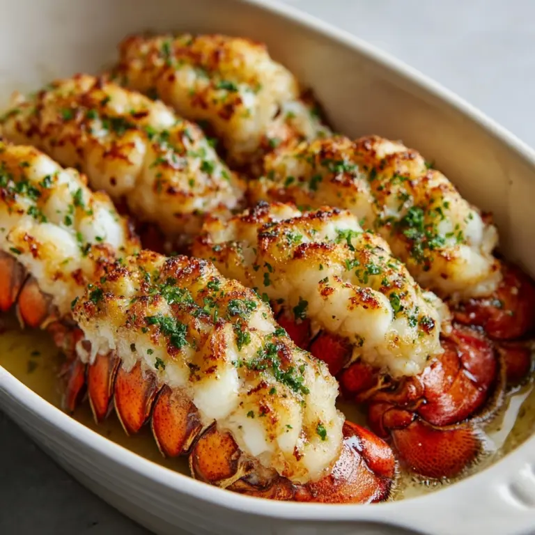 Garlic Butter Baked Lobster Tails Recipe