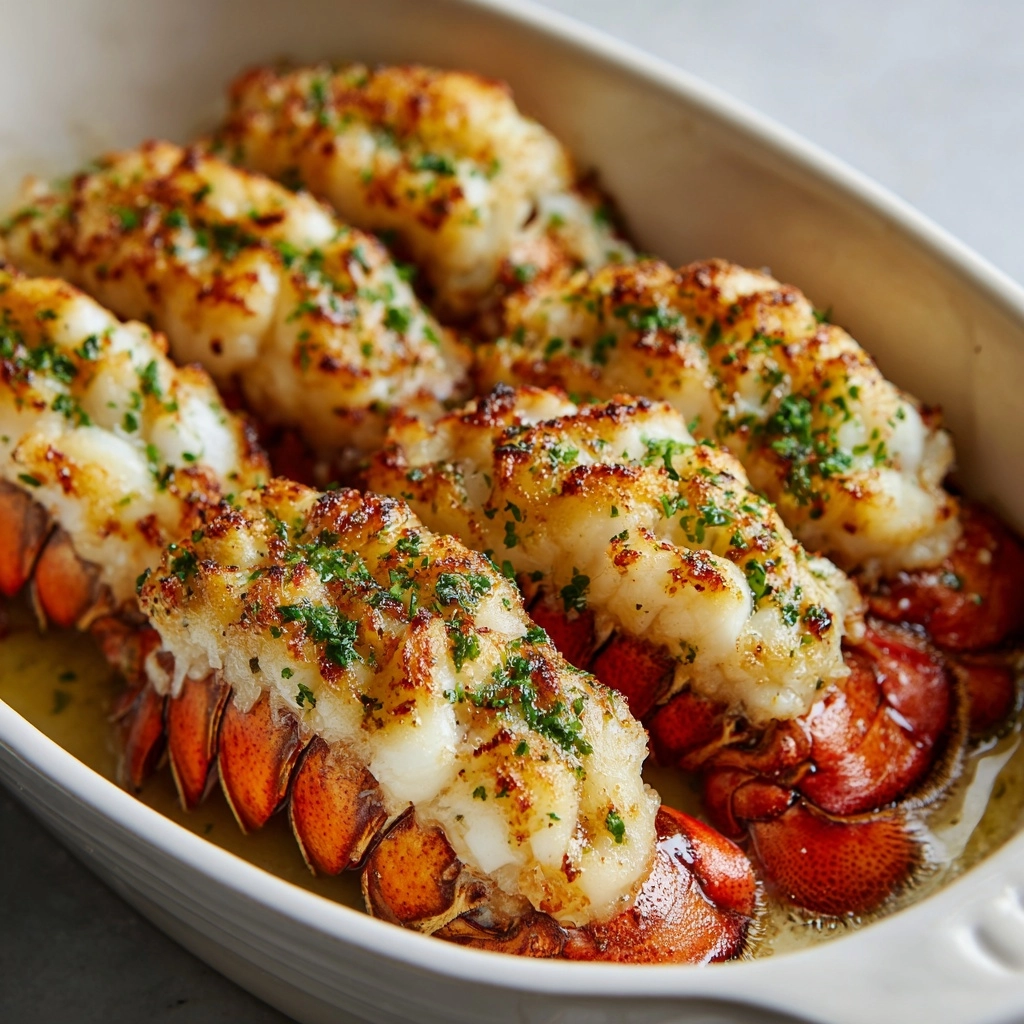 Garlic Butter Baked Lobster Tails Recipe - Recipe Image