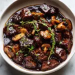 Classic French Beef Stew and Mushrooms Recipe