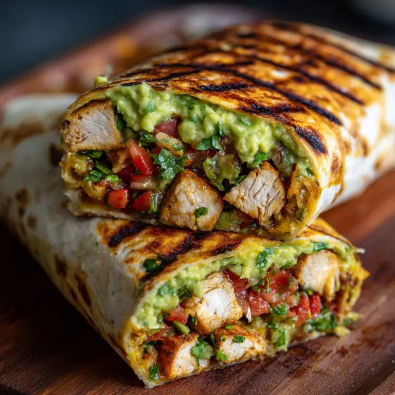 Chicken and Avocado Burritos Recipe