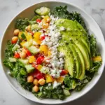 Chopped Salad with Chickpeas, Feta, and Avocado Recipe