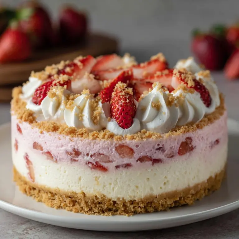 Strawberry Crunch Cheesecake Recipe