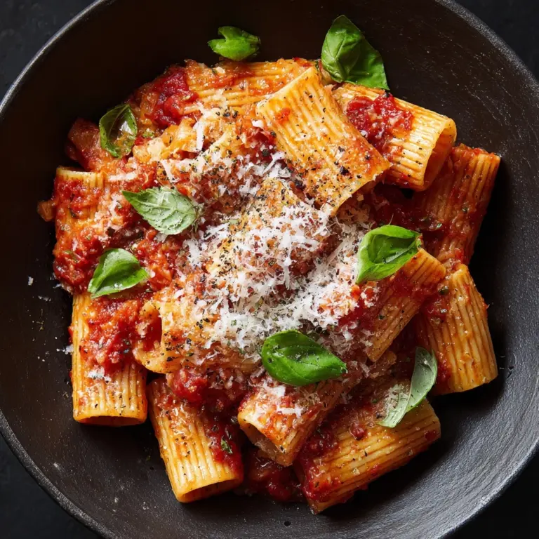 Pasta with Tomato Sauce and Vegetables Recipe