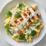 Tuscan Chicken with Creamy Broccoli Alfredo Penne Recipe