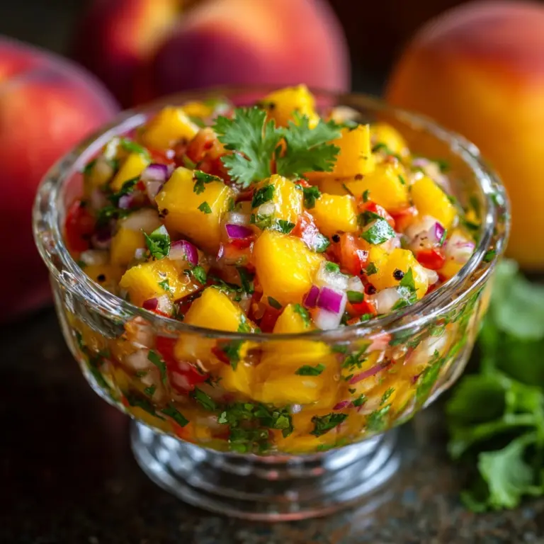 Fresh Peach Salsa Recipe