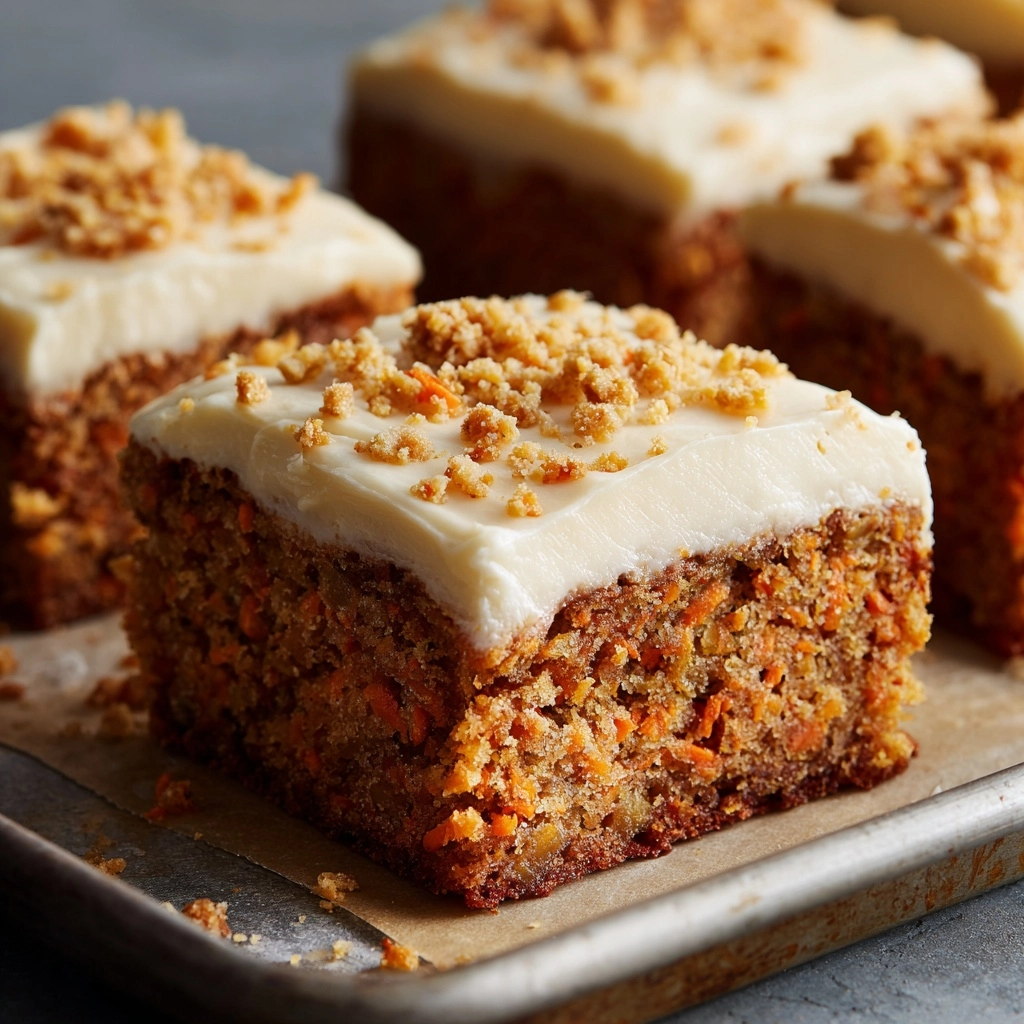 Decadent Carrot Cake Bars with Cream Cheese Frosting Recipe - Recipe Image