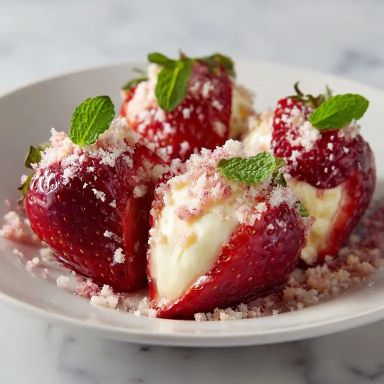 Cheesecake Deviled Strawberries Recipe