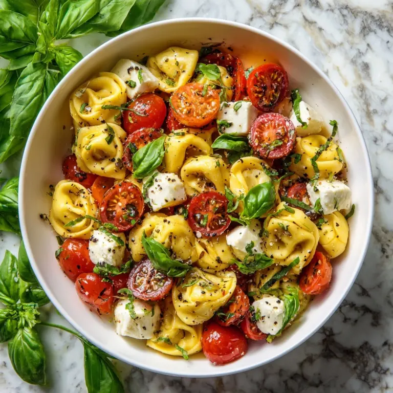 Tortellini Caprese Salad Recipe