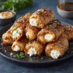 Oven Fried Feta Rolls with Chili Honey Recipe