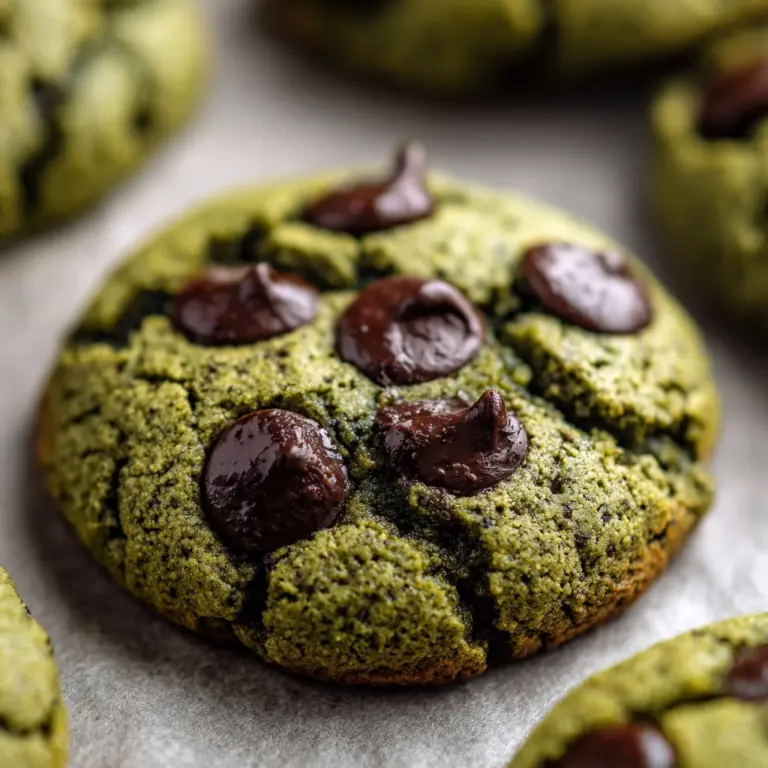 Matcha Chocolate Chip Cookies Recipe