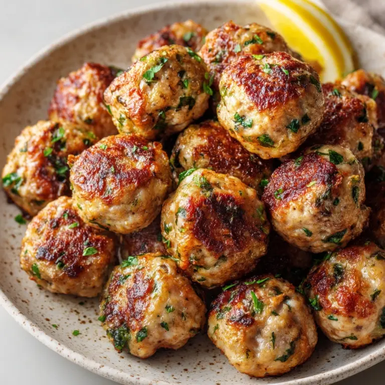Low Carb Spinach Chicken Meatballs Recipe