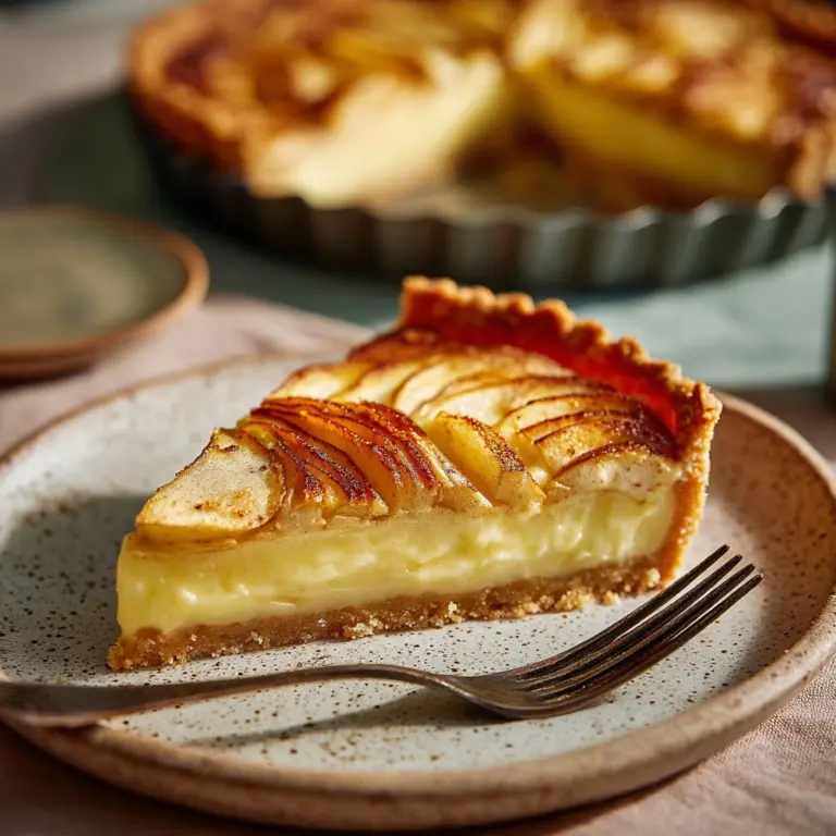 French Custard Pie with Apples Recipe