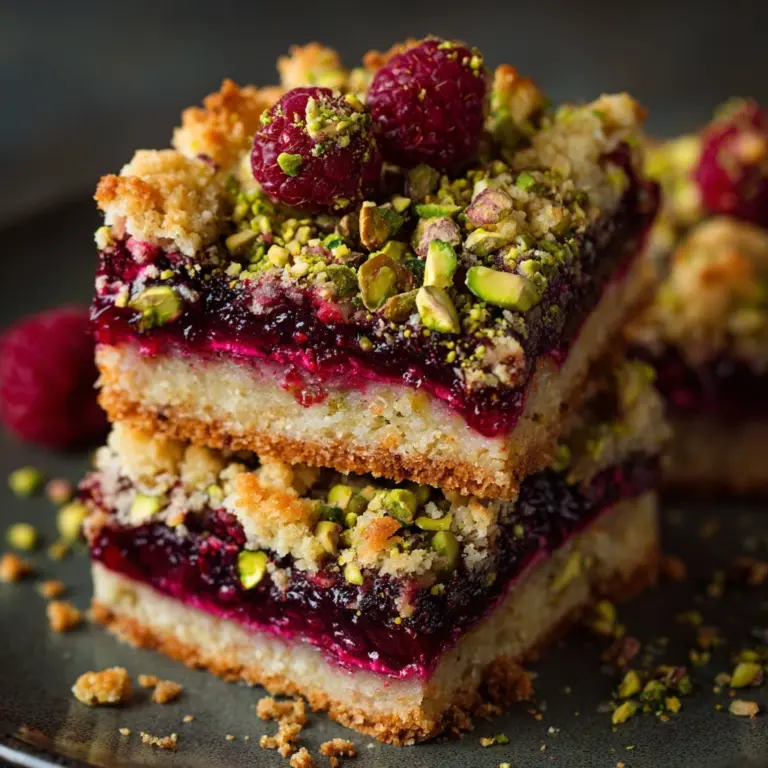 Pistachio Shortbread Bars Recipe