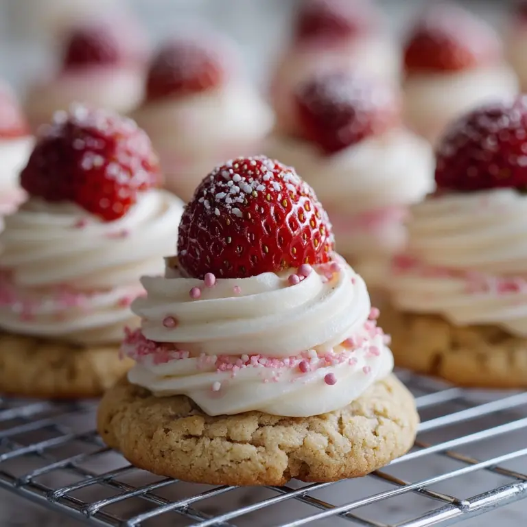 Strawberry Kiss Cookies Recipe