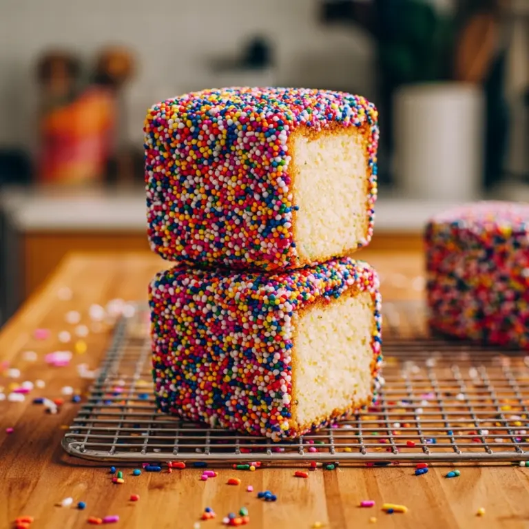 Fairy Bread Lamingtons Recipe