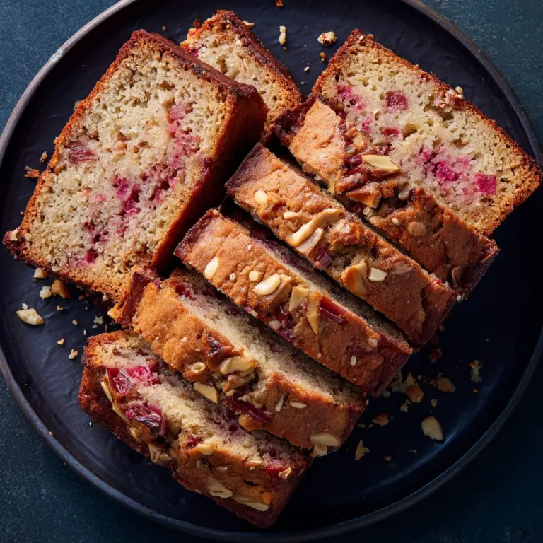Healthy Rhubarb Bread Recipe