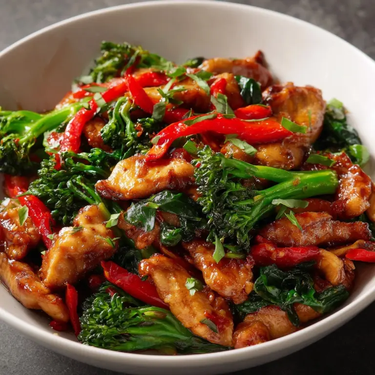 Garlic Chicken with Broccoli Recipe