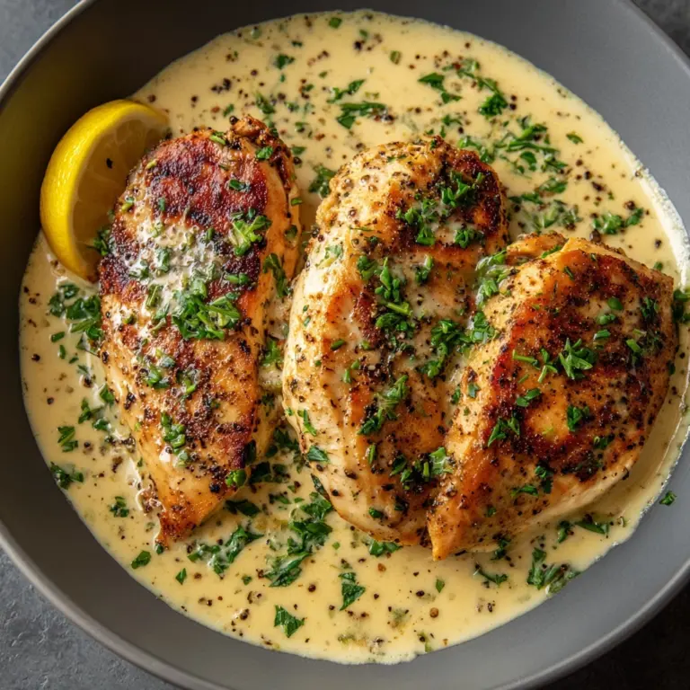 Creamy Lemon Pepper Chicken Recipe