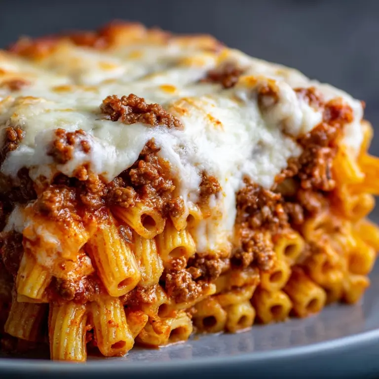 Cheesy Baked Beef Pasta Recipe