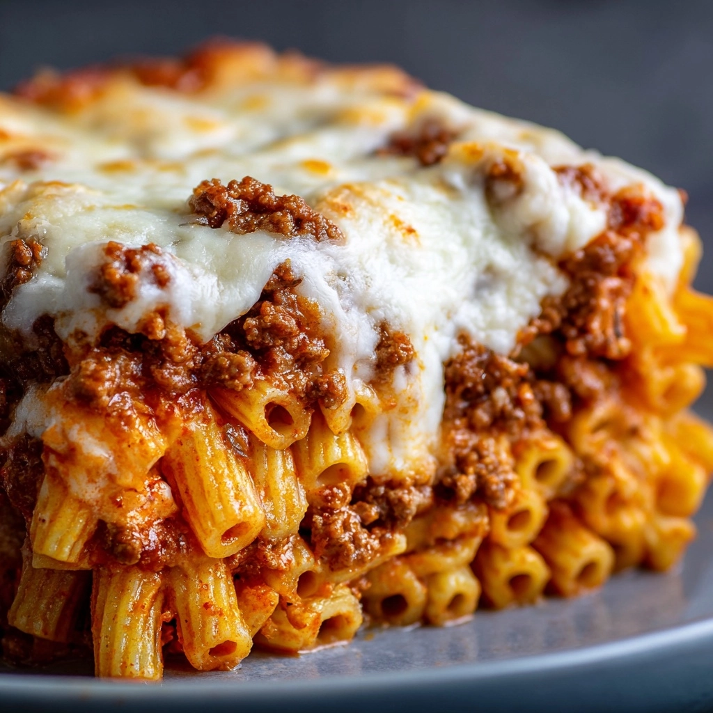 Cheesy Baked Beef Pasta Recipe