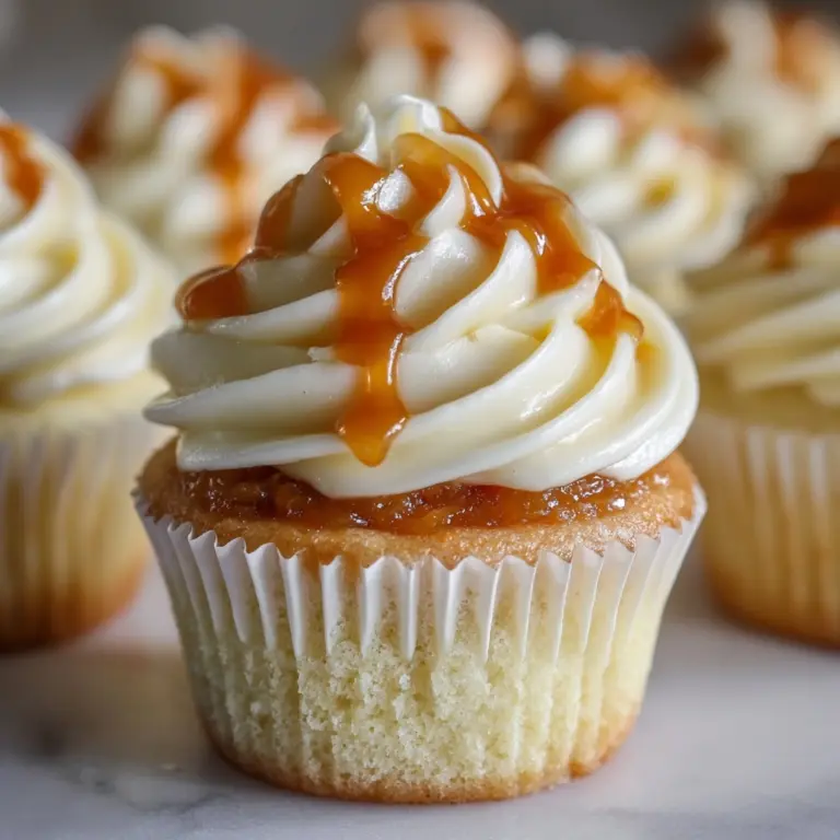 Caramel Cream-Filled Cupcakes Recipe