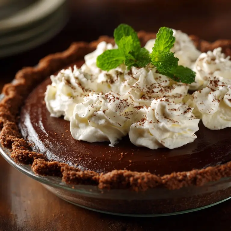 Chocolate Mint Pie Recipe
