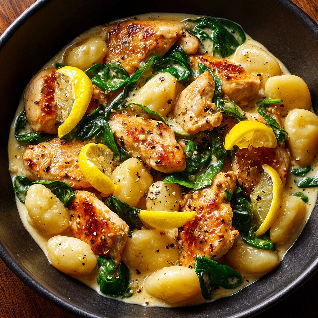Lemon Chicken Gnocchi Dish Recipe