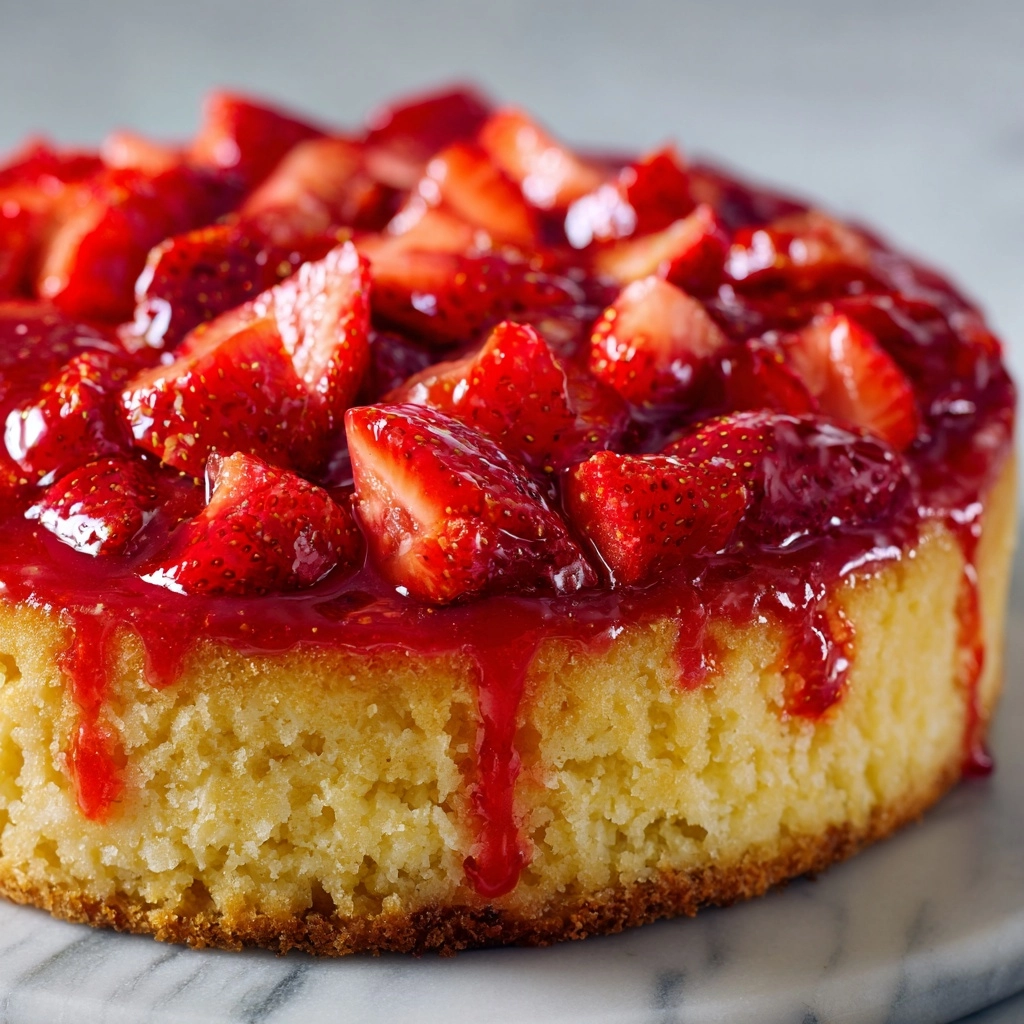 Strawberry Upside-Down Cake Recipe - Recipe Image