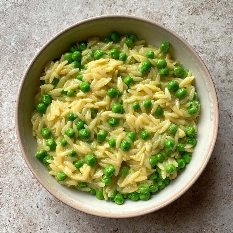 Creamy Parmesan Orzo with Peas Recipe