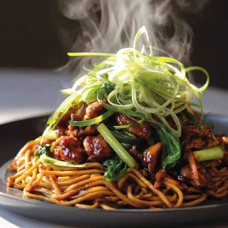 Garlic Chicken Lo Mein Recipe
