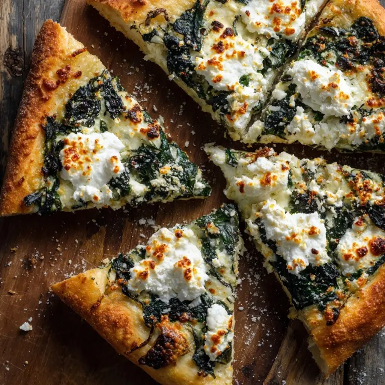 Spinach White Pizza Recipe
