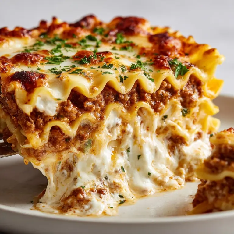 Garlic Chicken Lasagna Twirls Recipe