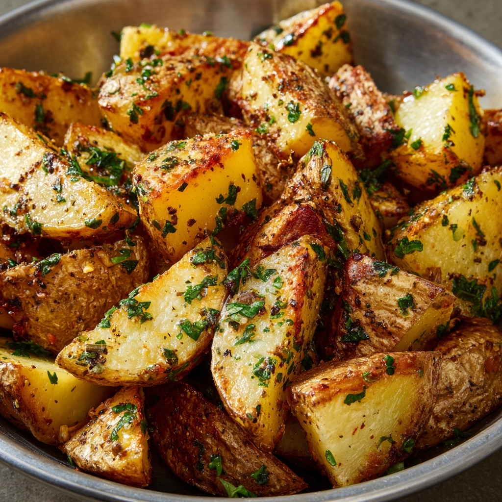 Garlic and Herb Roasted Potatoes Recipe
