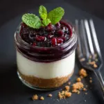 No-Bake Rhubarb Cheesecake Jars Recipe