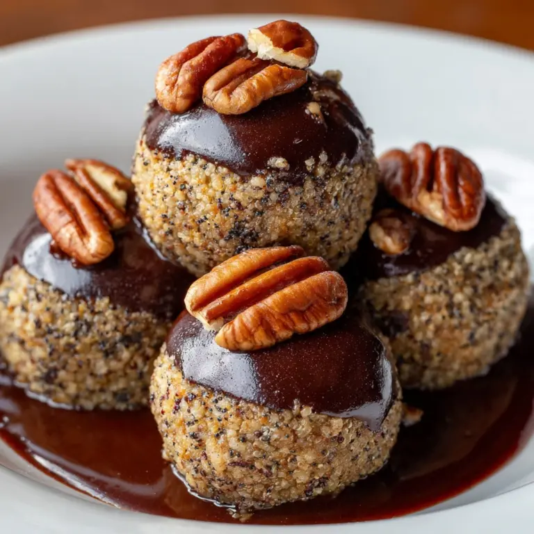 Christmas Chocolate Pecan Pie Balls Recipe