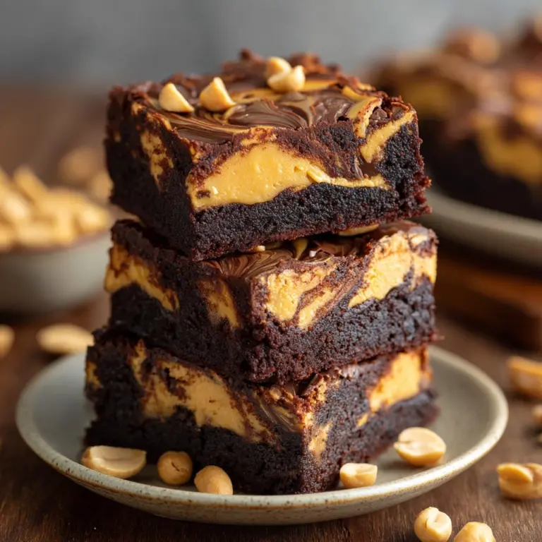 Peanut Butter Stuffed Brownies Recipe