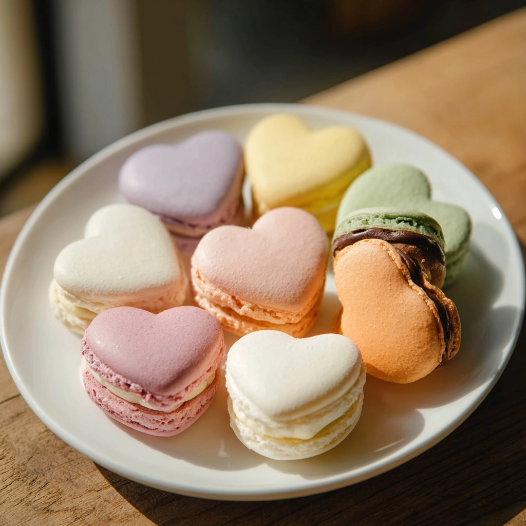 Heart-Shaped Macarons Recipe - Recipe Image