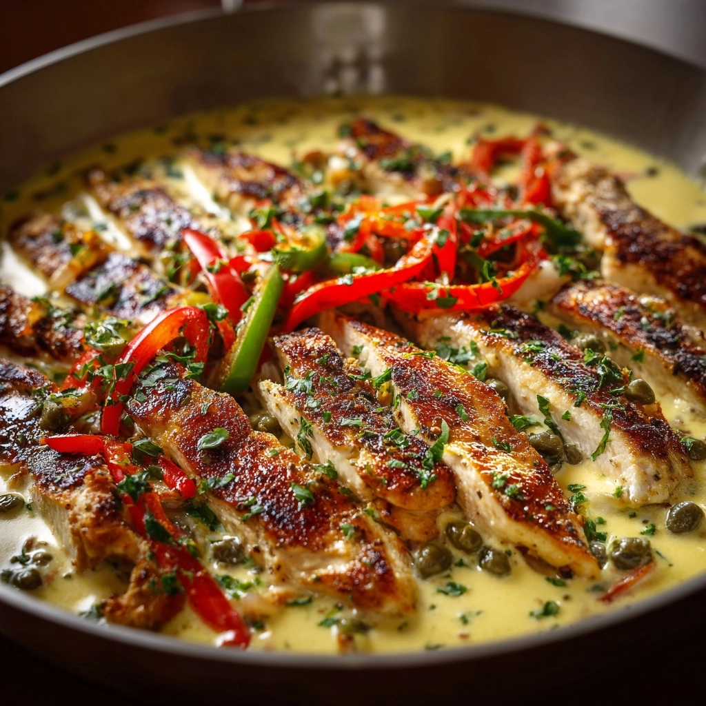 Creamy Pepperoncini Chicken Skillet Recipe - Recipe Image