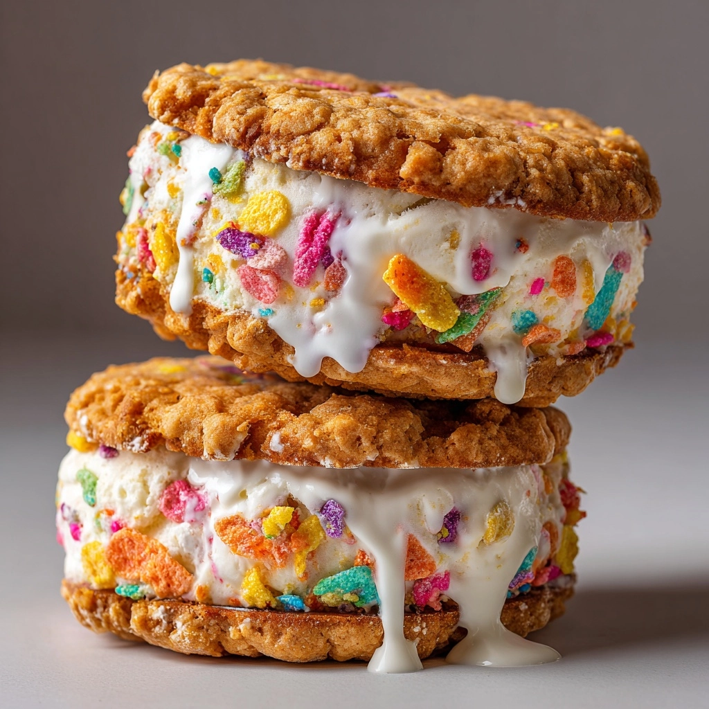 Cereal Ice Cream Sandwiches Recipe - Recipe Image