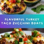Ground Turkey Taco Stuffed Zucchini Boats Recipe