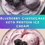 Keto Blueberry Cheesecake Protein Ice Cream Recipe