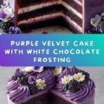 Purple Velvet Cake with White Chocolate Cream Cheese Frosting Recipe