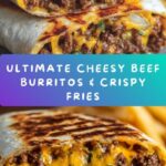 Cheesy Beef Burritos with Crispy Fries Recipe