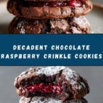 Chocolate Raspberry Crinkle Cookies Recipe