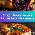 Blackberry Thyme Baked Brie En Croute Recipe