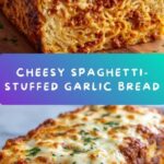 Spaghetti-Stuffed Garlic Bread Recipe