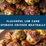 Low Carb Spinach Chicken Meatballs Recipe
