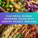 Quinoa Edamame Salad With Creamy Peanut Dressing Recipe