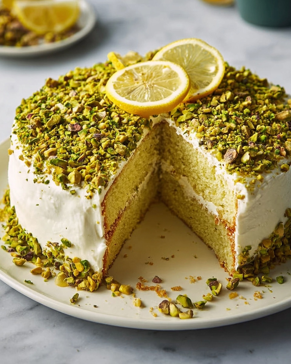 Lemon Pistachio Cake Recipe - Recipe Image
